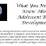 Thumbnail image for Reminder: Parent talk tonight on risky behaviors and “What You Need to Know about Adolescent Brain Development”