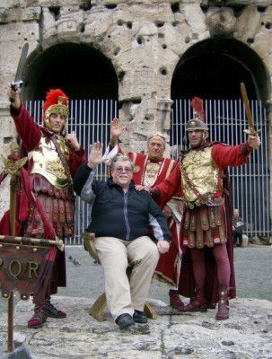 dennis-wrenn-italy Posted on Facebook, this photo shows Mr. Wrenn on a trip to Italy with the Algonquin Jazz Band and Select Chorus in 2007.