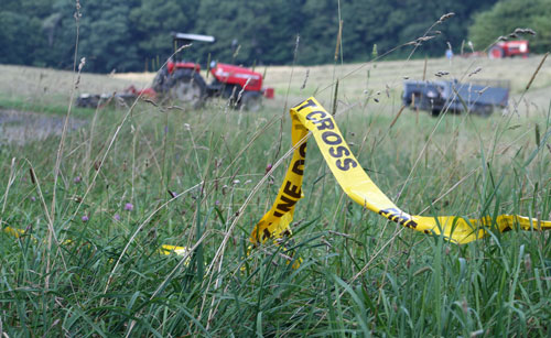 Police tape at Chestnut Hill