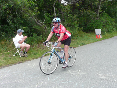pmc-2 Interim Chief Jane Moran finishing the ride (contributed photo)