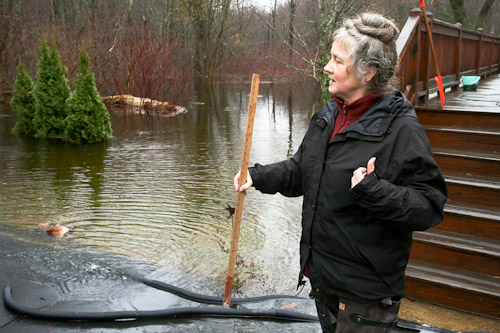 Post image for Photos: Heavy rains flood basements and yards around town