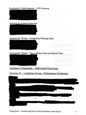 Post image for Selectmen release report on police chief candidates … sort of