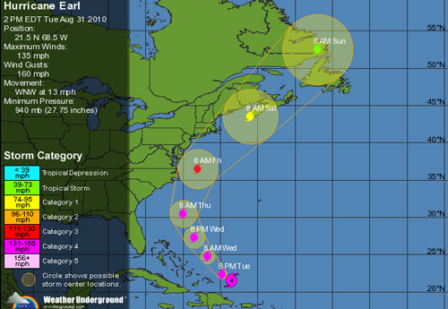 Post image for Hurricane Earl – will it or won’t it?