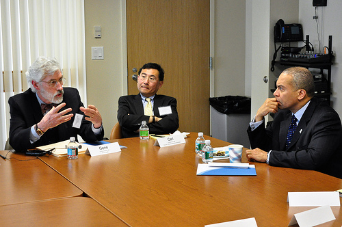 Deval Patrick. Above: Governor Deval Patrick