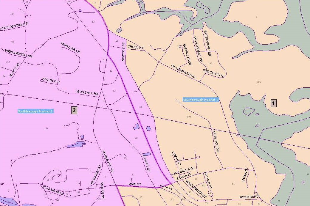 Southborough precinct boundaries adjusted