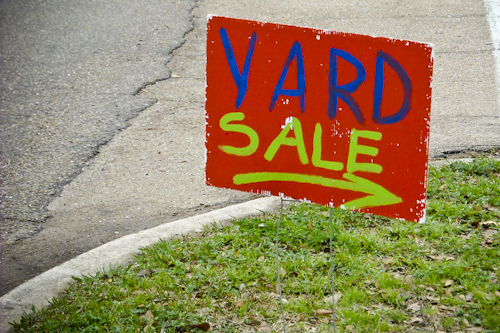 Post image for Multi-family yard sale on Red Gate and Hickory on Saturday