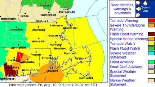 Post image for Tornado watch in effect until 9:00 pm