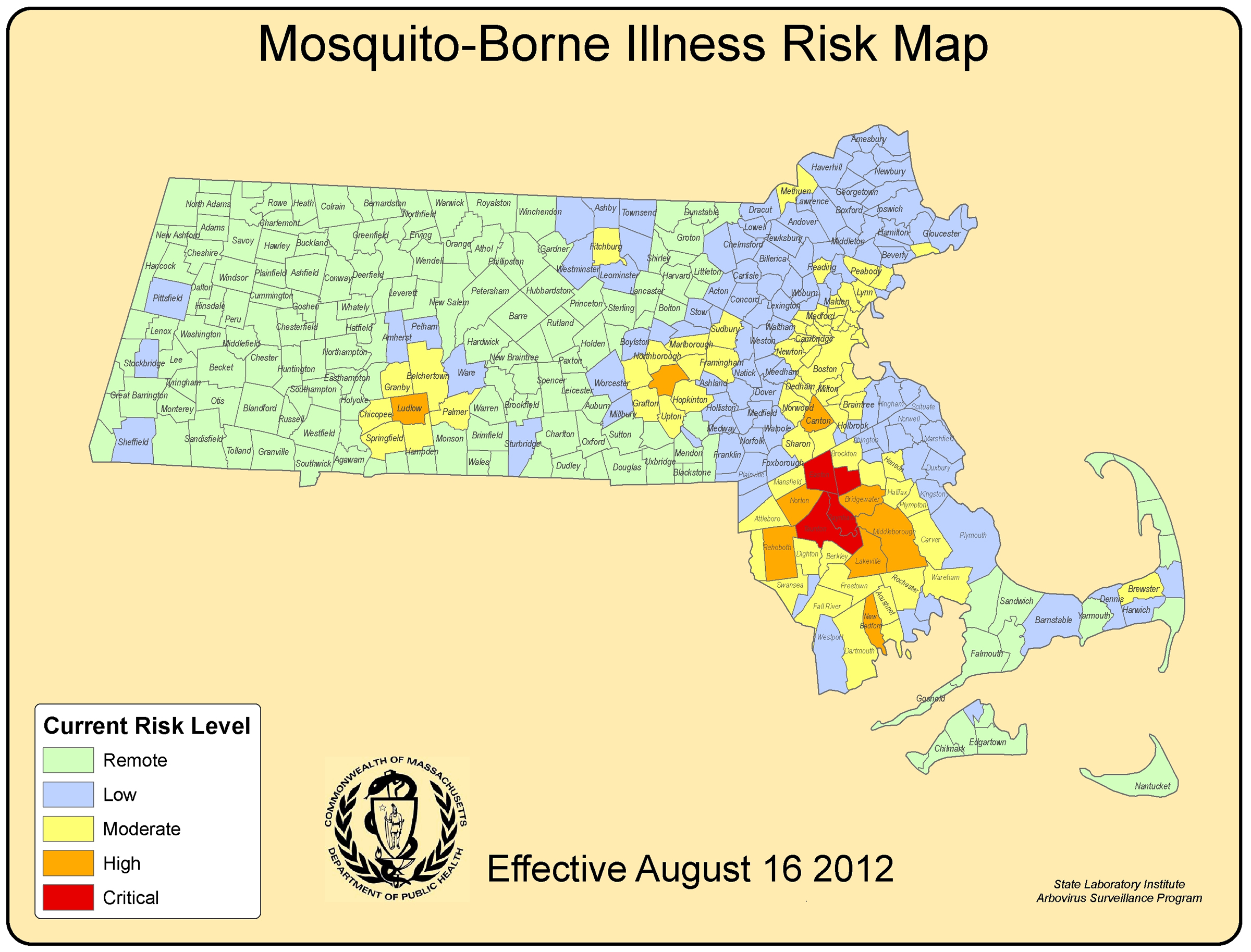 Threat level for EEE in Southborough raised to “moderate”