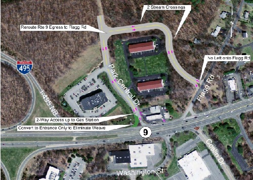 Post image for State looking at changes to Rte 9, Flagg Road and Crystal Pond intersections: comments due 9/16