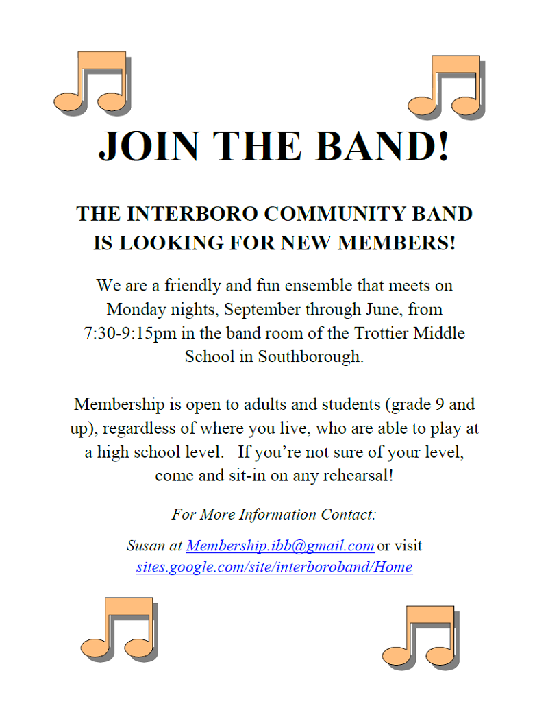 interboro band 20 years strong boasting new director and seeking funny band flyers
