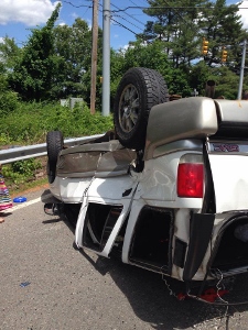 Post image for SWL: Rollover on Rte 9 by White Bagley, 4 injured