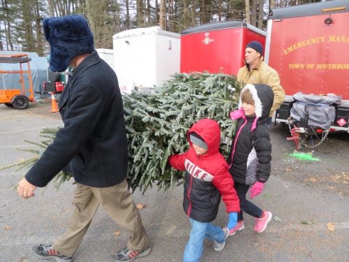 Post image for Christmas tree sales start tonight at Fire Station