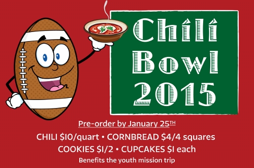 Post image for Super Bowl party made easy – youth missionary Chili Bowl fundraiser