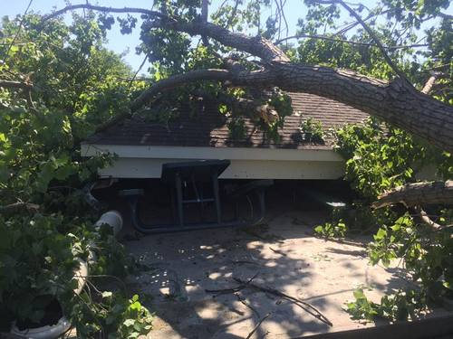 Post image for Handling of crushed pavilion at Fayville to be determined