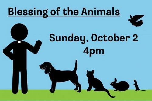 Post image for Blessing of the Animals at St Mark’s Church – Sunday