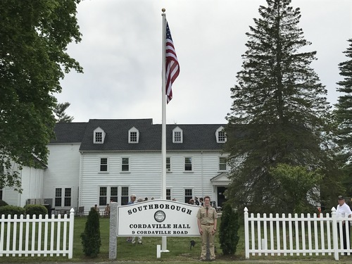 Post image for Senior Center flying the colors thanks to Eagle Scout project