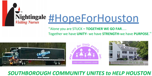 Post image for Southborough offering Hope for Houston: Collection drive Saturday <em>(Donate and volunteer)</em>