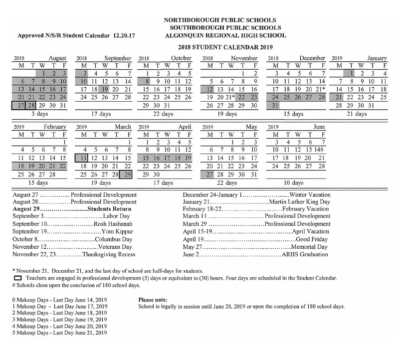 NS School decisions on religious holidays (observance and policy) and