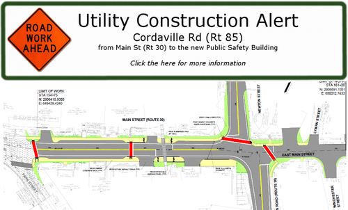 Post image for Main Street area updates: Reconstruction of Downtown Business Village; Night Work; state project delay, beautifying a corner, and more