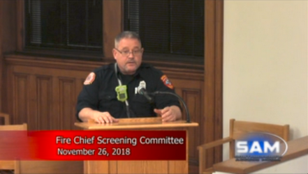 Post image for Comments on next Fire Chief due Monday