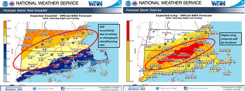 Post image for Saturday/Sunday Storm: Changing snow forecasts; Expect freezing rain and icing