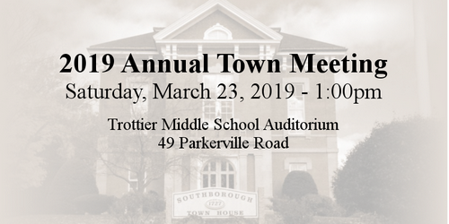 Post image for Annual Town Meeting: Save the date and view the Warrant (Updated)