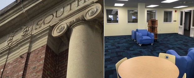 Post image for Library Updates: Facade Restoration Article presentation March 6; Children’s Room progress (Updated)