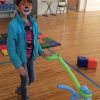 face painting and balloon animal