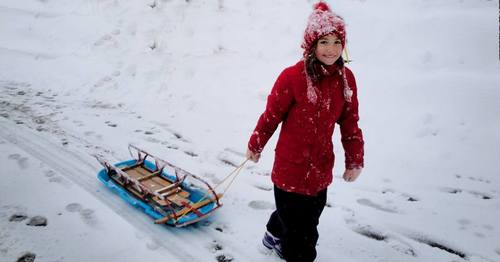 Post image for Sledding at Chestnut Hill farm this afternoon and evening
