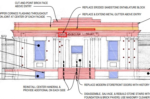 Post image for Disagreement between BOS and CPC about “preserving” Southborough Library’s facade