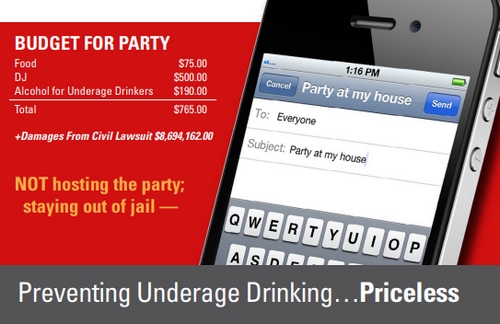 Post image for Police: Another charge for “Furnishing Alcohol” to underage drinkers; “Social Host Law” reminder
