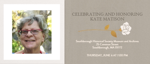 Post image for Celebrating & Honoring Kate Matison – June 6th