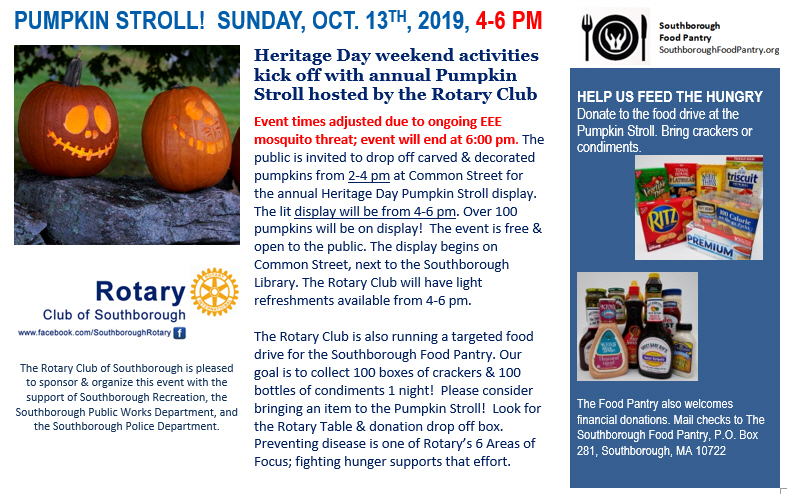 Sunday S Pumpkin Stroll Times Shifted Earlier Dropoff 2 4 Stroll