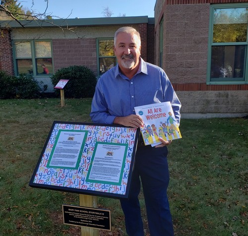 Post image for Finn StoryWalk® officially opened in dedication to former Principal Randell