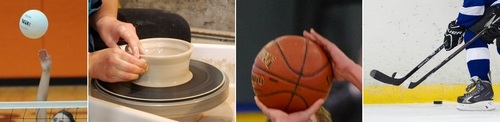 Post image for Co-Ed Recreation for adults: Ceramics/Pottery, Basketball, Volleyball and Ice Hockey