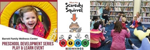 Post image for Library fun for Preschoolers: Play & Learn; Young Scientists; interactive theater; storytimes and more