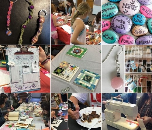 Post image for Crafternoons at the Library: Macrame Keychains, Creative Journaling, and returning favorites