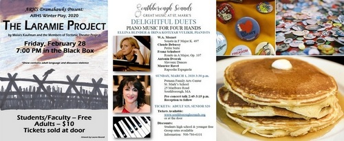 Post image for Weekend at a Glance: Dramas at ARHS, reading to dogs, Button making for teens, Pancake Breakfast and concert