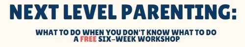 Post image for Register by Wednesday for online “Next Level Parenting” Workshops