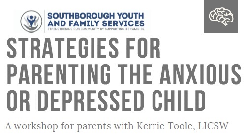 Post image for Parenting the anxious or depressed child: Sign up for weekly workshop