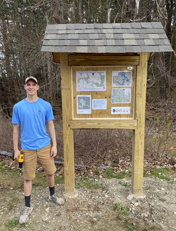 Scouts finish Trailhead kiosks