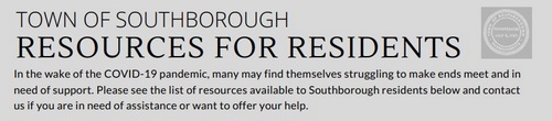 Post image for Resources for Residents – including Southborough Emergency Fund