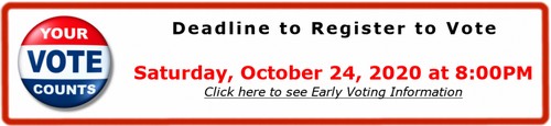 Post image for Election Update: Early Ballots expected in October