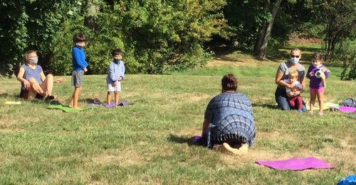 Post image for Sign up for Pre-K Yoga on the Library Lawn