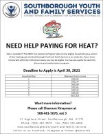 SYFS fuel assistance flyer 2020
