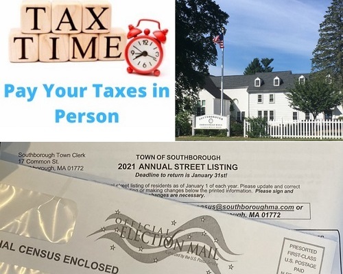 Post image for Town notices: Taxes due Feb 1 – can be paid in person Fri/Mon; Return Town Census this week