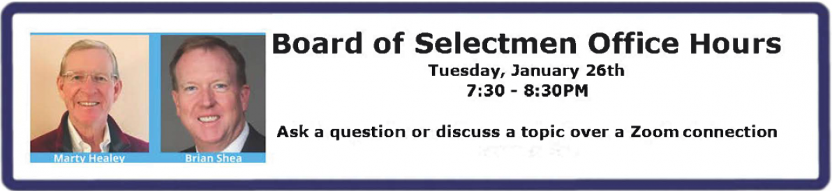 Post image for Revised format for Selectmen’s virtual Office Hours
