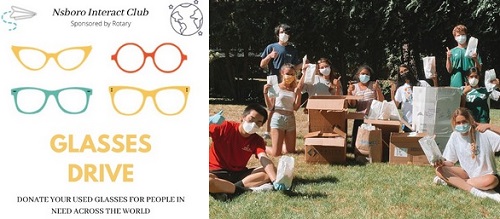 Post image for Glasses drive at Southborough schools – one of NSBORO Interact’s good works