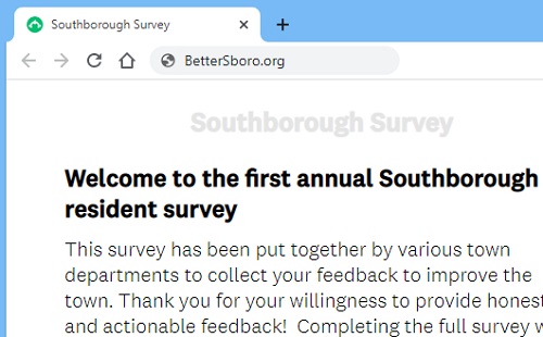 Post image for Town Survey: Carve out some time to help make a BetterSboro