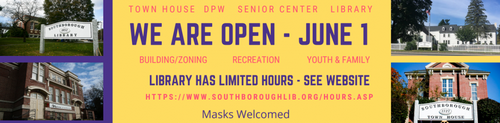 Post image for Town buildings reopen today